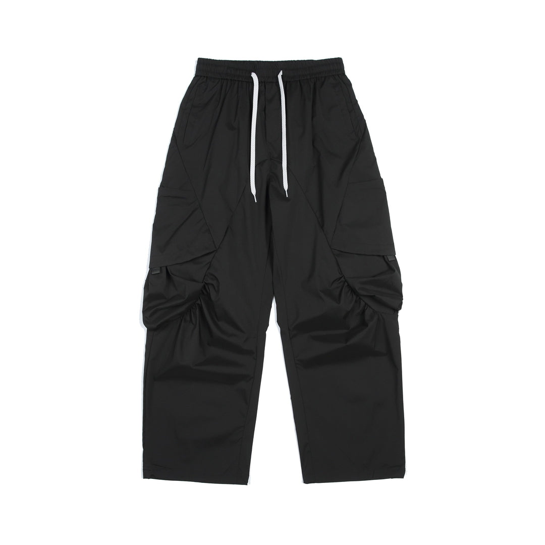 Herren Funktionale Cargo‑Hose im Tech‑Nylon mit elastischem Bund und Kordelzug Echoarchiv