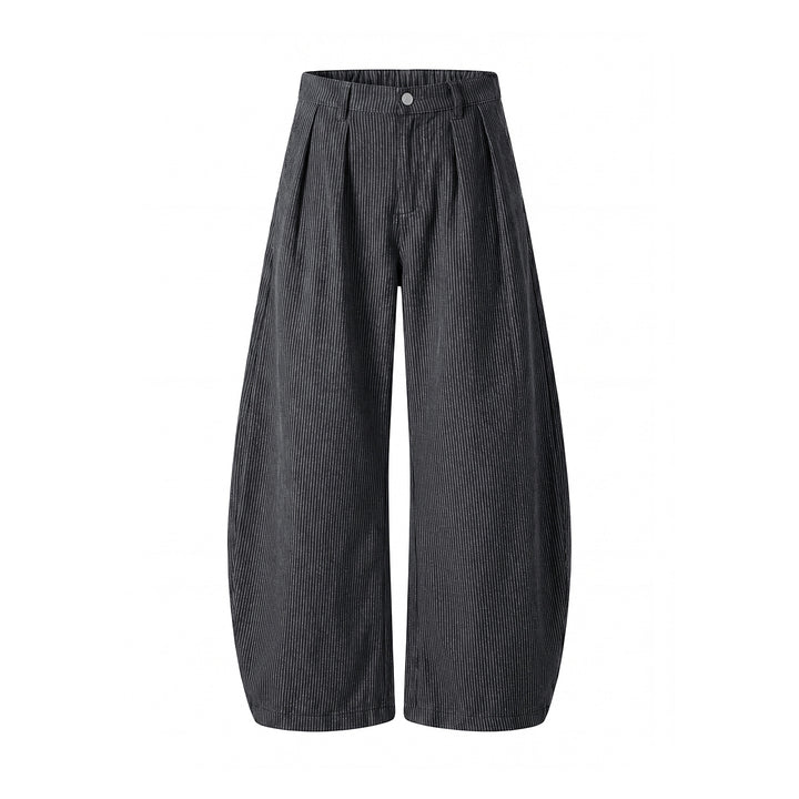 Damen Weite High‑Waist Culotte‑Hose mit Kellerfalten und ballonförmiger Silhouette Echo Archiv