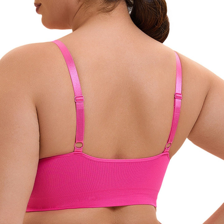Damen sportlicher Bralette-BH mit nahtloser Passform und elastischem Unterband Echo Archiv