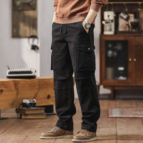 Herren Robuste Relaxed-Fit Cargohose mit verstärkten Knien und Mehrfach-Taschen Echo Archiv