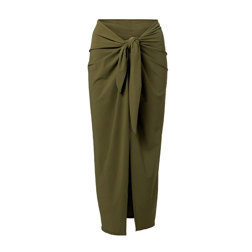 Damen Einteiler Badeanzug mit modischem Wickeldesign und elastischen Rüschendetails Echo Archiv