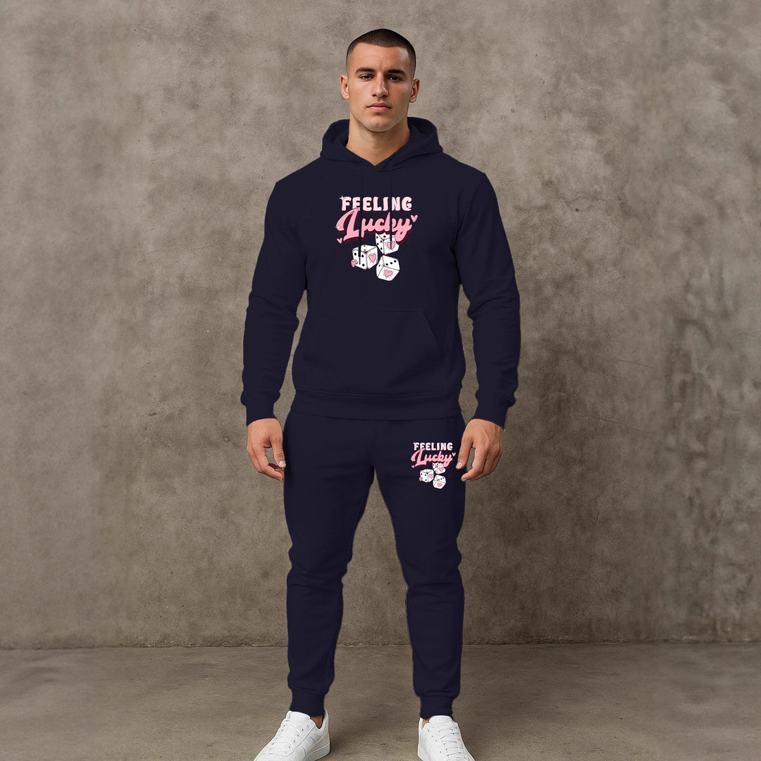 Herren Sportliches Hoodie- und Jogginghosen-Set Echoarchiv