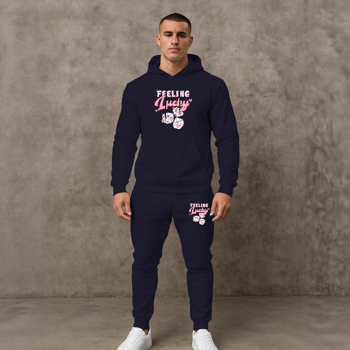 Herren Sportliches Hoodie- und Jogginghosen-Set Echoarchiv