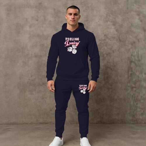 Herren Sportliches Hoodie- und Jogginghosen-Set Echoarchiv