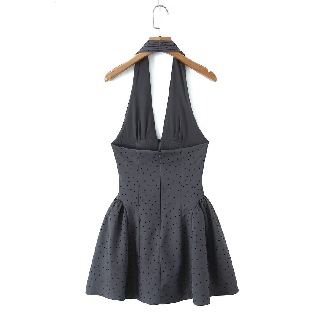 Damen Neckholder-Kleid mit schmeichelndem Schnitt und eingearbeiteten Falten Echo Archiv