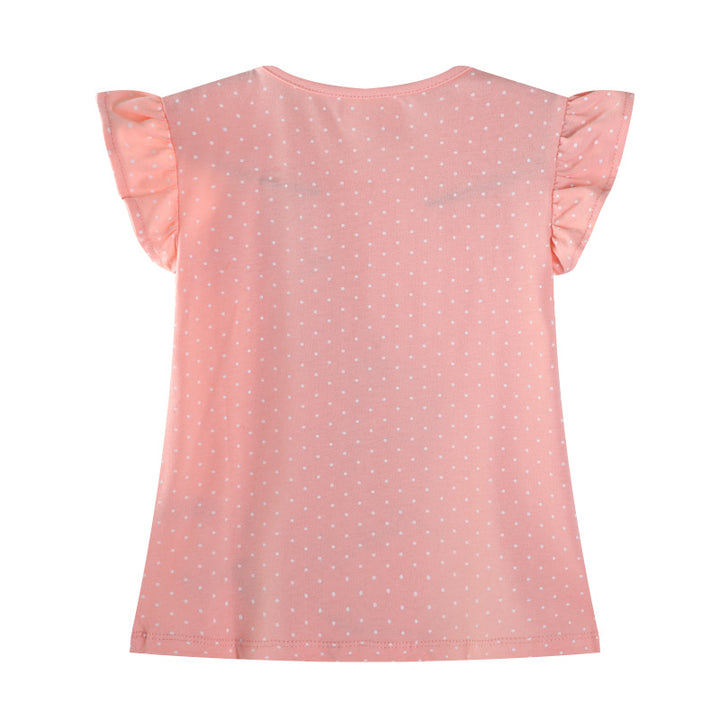 Mädchen T-Shirt mit niedlicher Hasenapplikation Echo Archiv