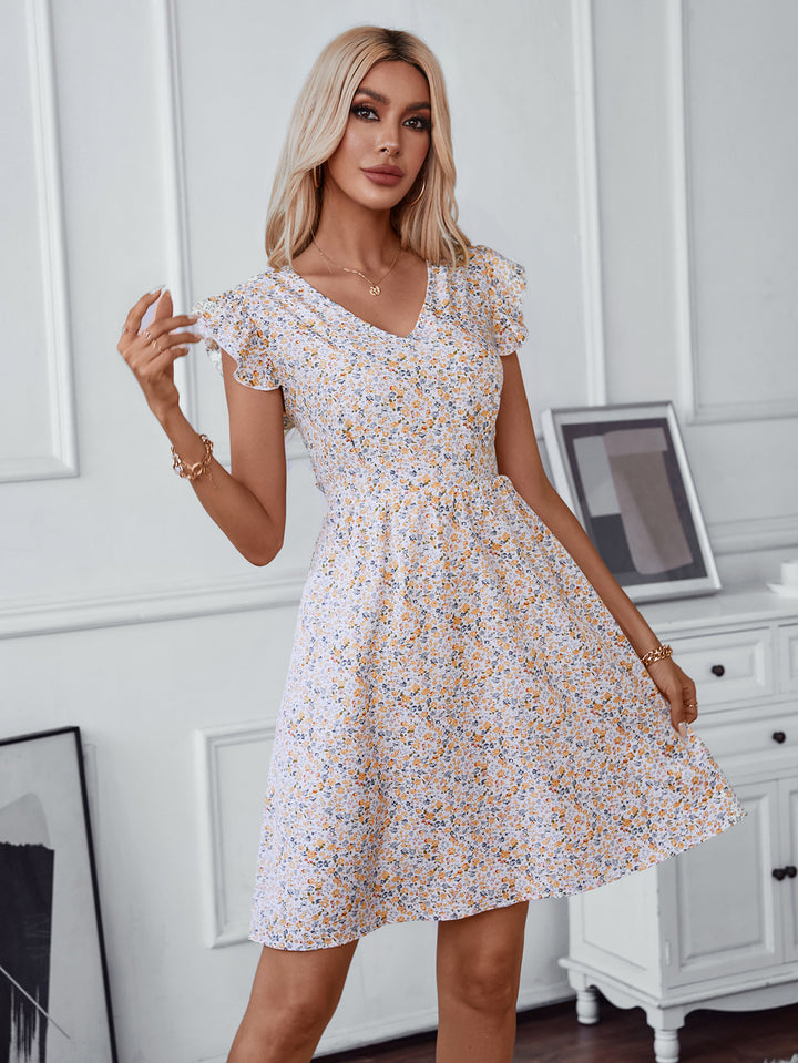 Damen verspielt fließendes Sommerkleid Echo Archiv