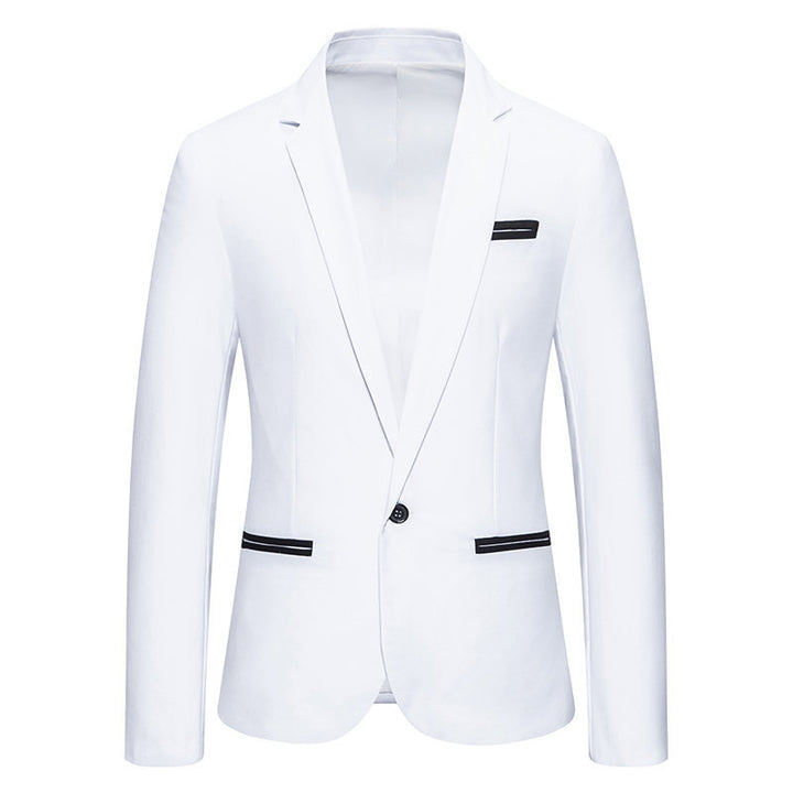 Herren Eleganter Blazer mit kontrastierenden Details Echoarchiv