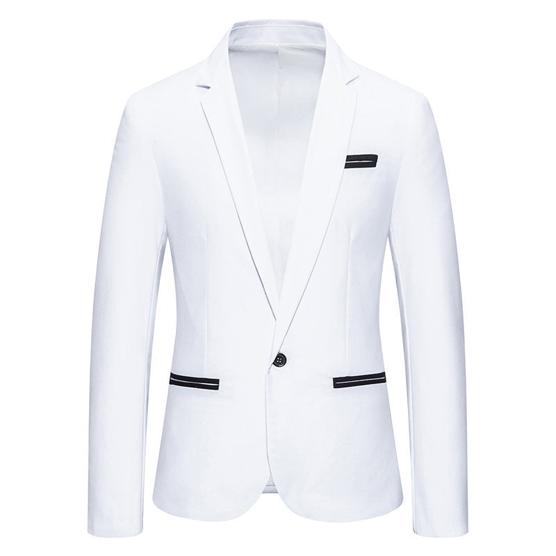 Herren Eleganter Blazer mit kontrastierenden Details Echoarchiv