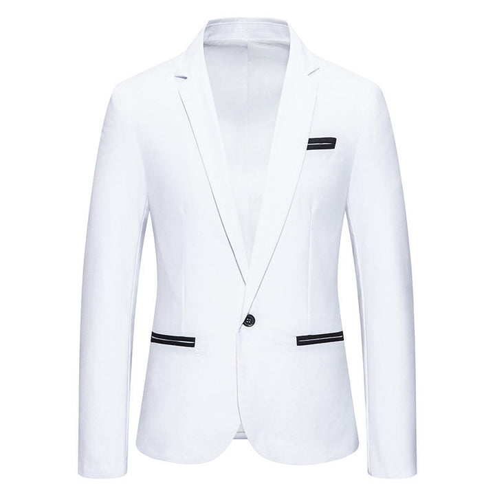 Herren Eleganter Blazer mit kontrastierenden Details Echoarchiv