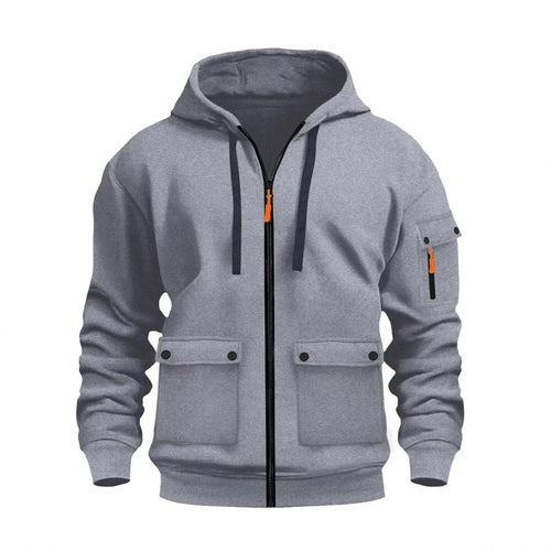 Herren funktionale Kapuzenjacke mit mehreren Taschen Echoarchiv