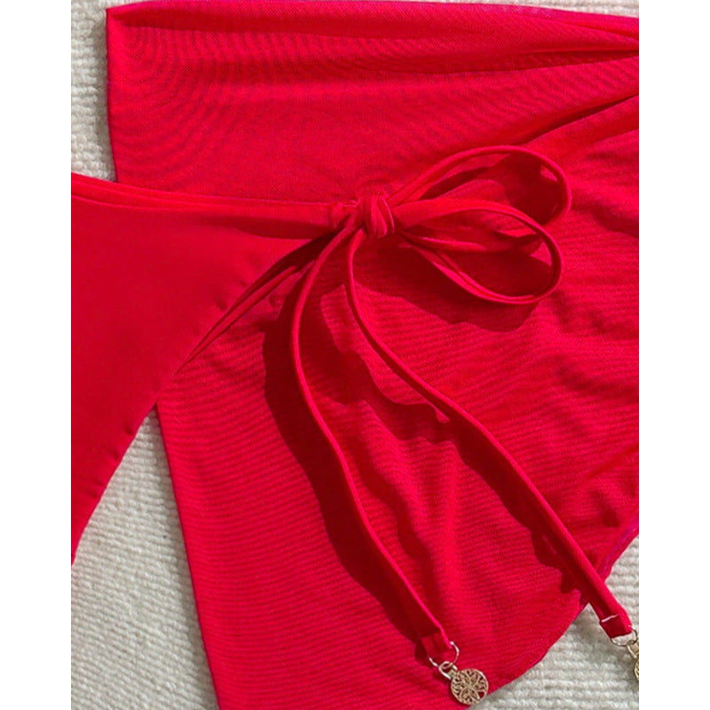 Damen Triangel-Bikini-Set mit modischem Wickelrock Echo Archiv