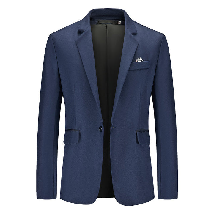 Herren eleganter Blazer mit strukturiertem Design und feinen Details Echoarchiv
