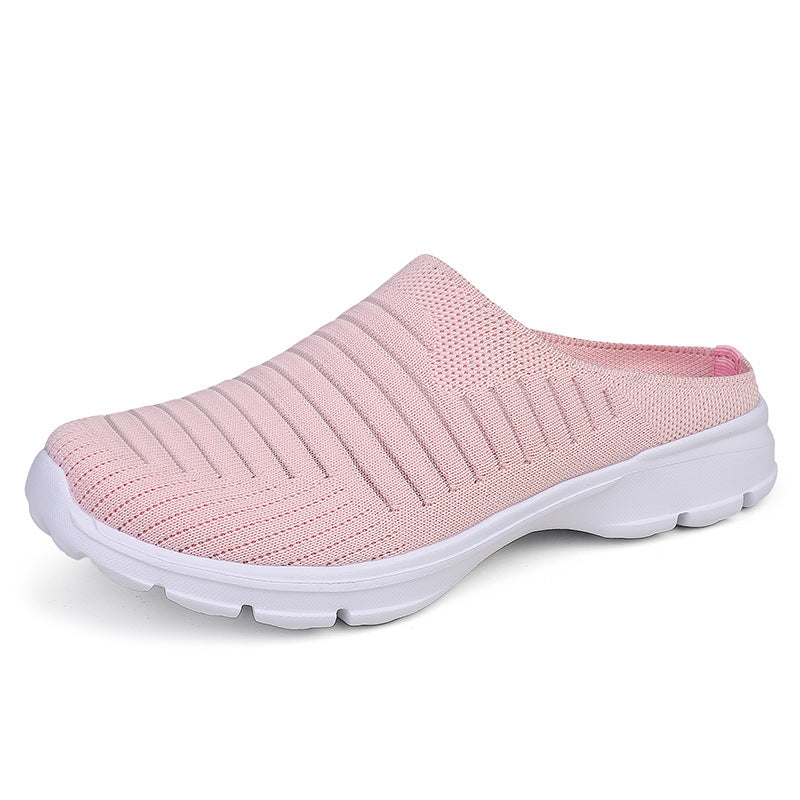 Damen nan gestrickter Schlupf-Clog mit stoßdämpfender EVA-Zwischensohle und ergonomischer Fersenstütze Echo Archiv