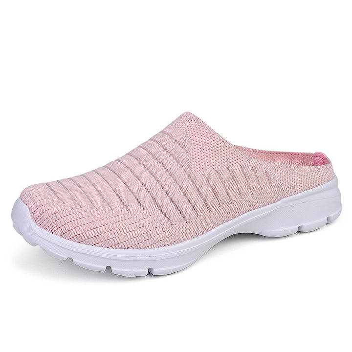 Damen nan gestrickter Schlupf-Clog mit stoßdämpfender EVA-Zwischensohle und ergonomischer Fersenstütze Echo Archiv
