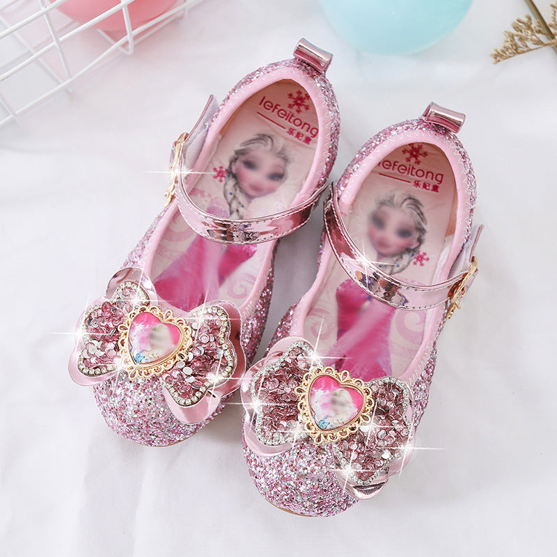 Mädchen Glitzernde Ballerina-Schuhe mit Herzdetaillierung Echo Archiv