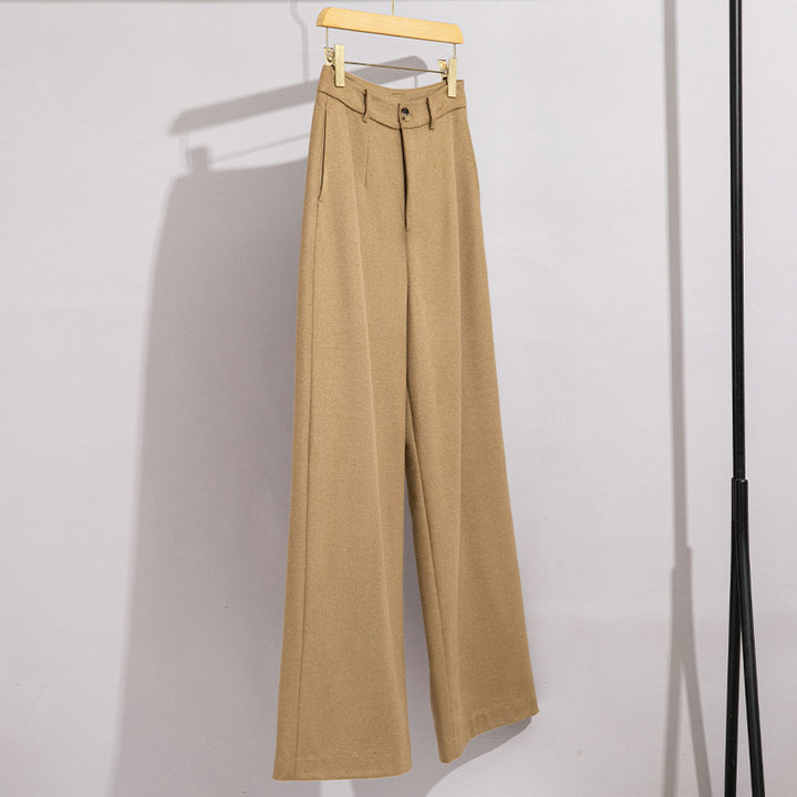 Damen Lang geschnittener Wollmix-Blazer mit Ein-Knopf-Verschluss und Pattentaschen Echoarchiv