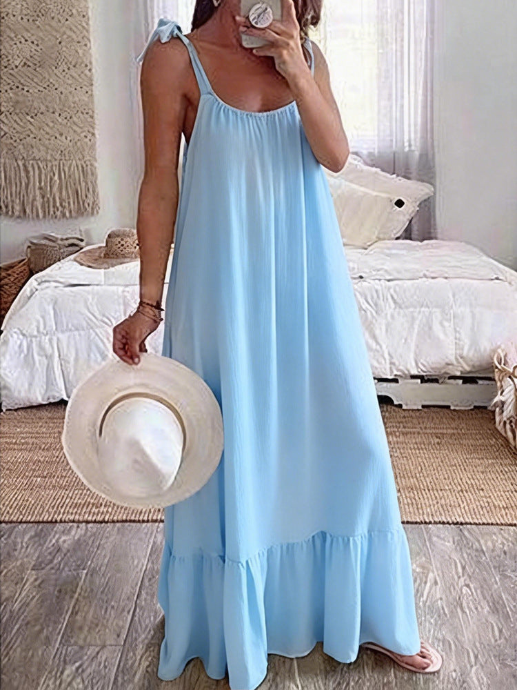 Damen Maxikleid mit trägerlosem Design Echo Archiv