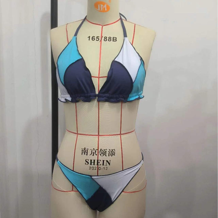 Damen Triangel-Bikini-Set mit geometrischem Design Echo Archiv