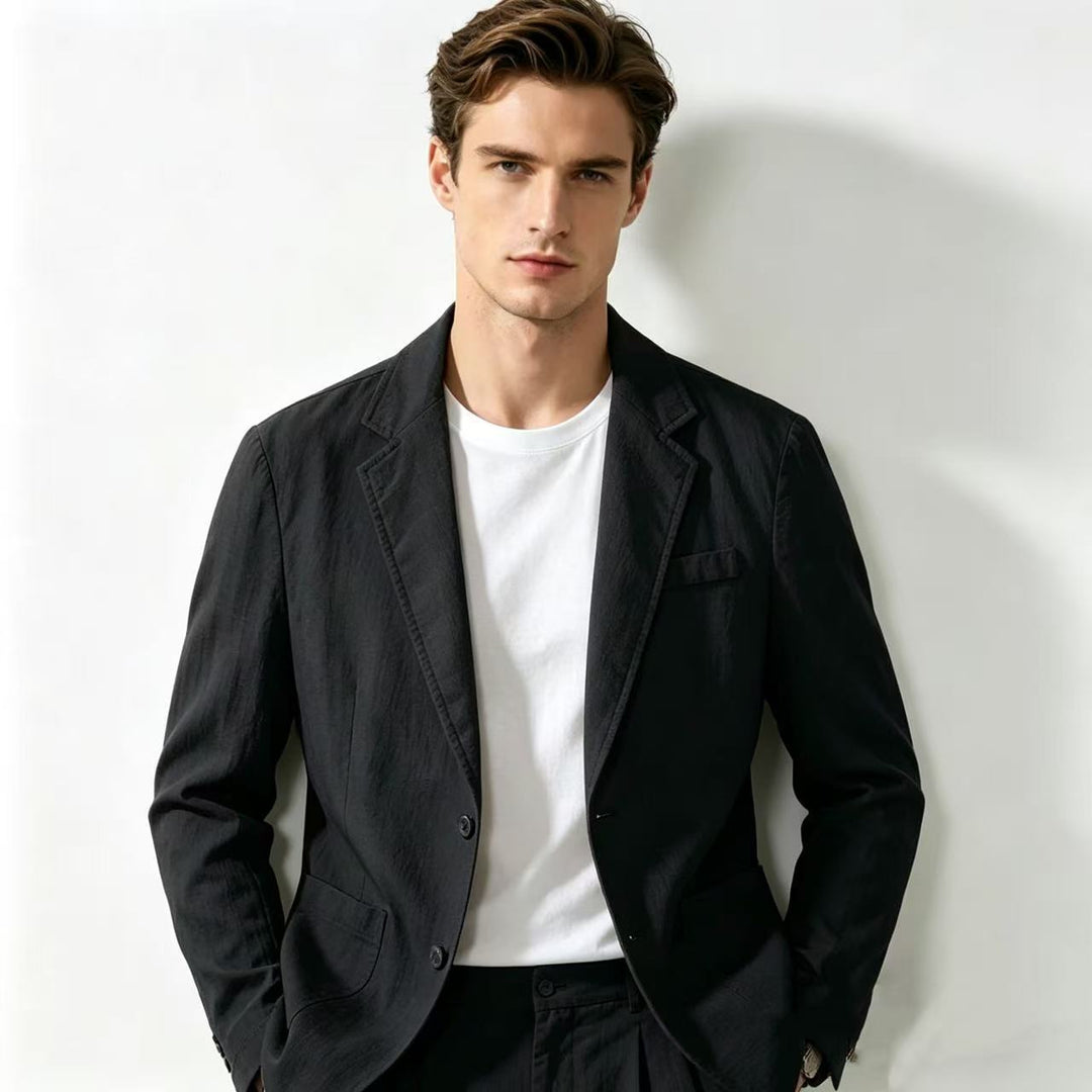Herren nan leichter Leinenblazer mit modernem Slim-Fit Schnitt Echo Archiv