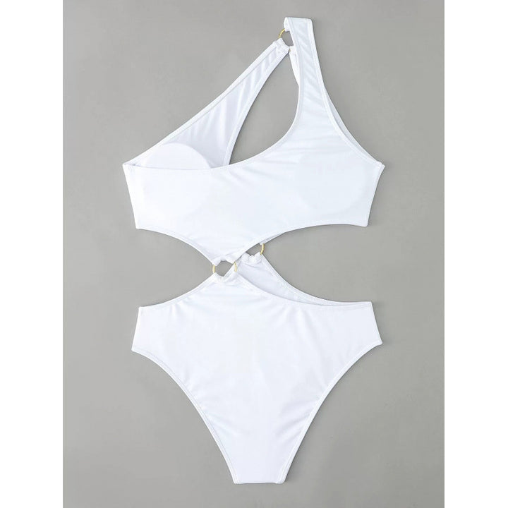 Damen Cut-Out Badeanzug mit modischem Ringdetail und figurformendem Schnitt Echo Archiv