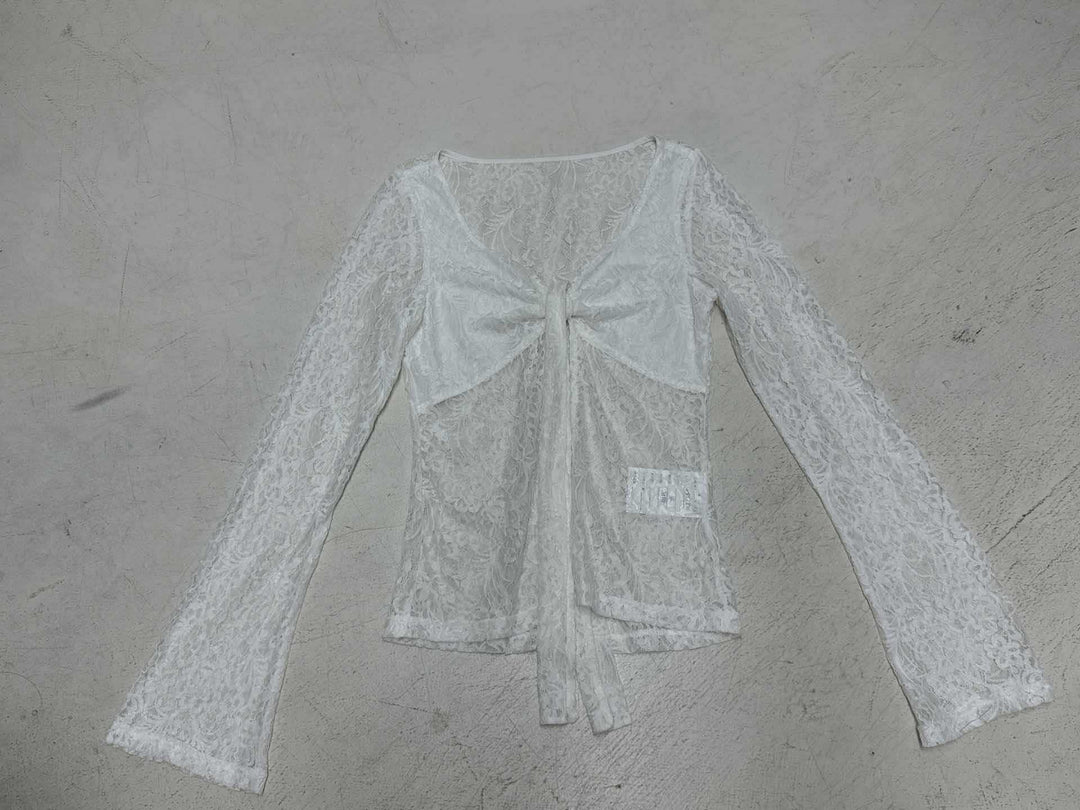 Damen Spitzentop mit eleganter Schleifenknotendetails Echo Archiv