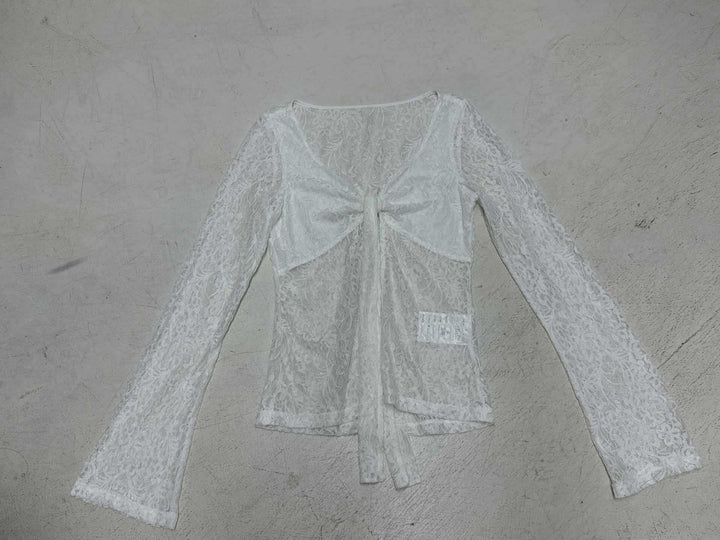 Damen Spitzentop mit eleganter Schleifenknotendetails Echo Archiv