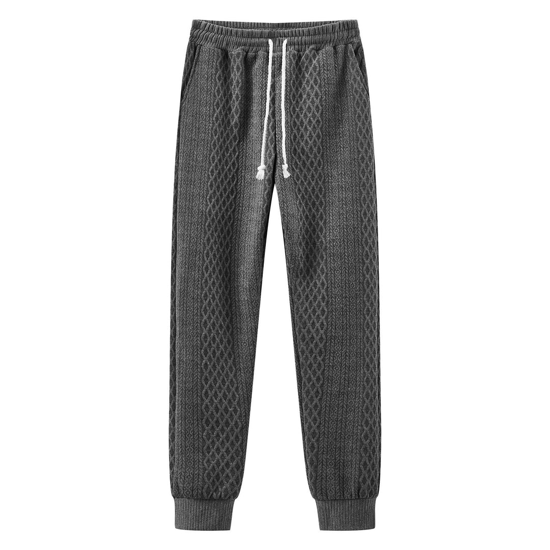 Herren bequeme Sweatpants mit innovativem Strukturdesign und verstellbarem Bund Echoarchiv