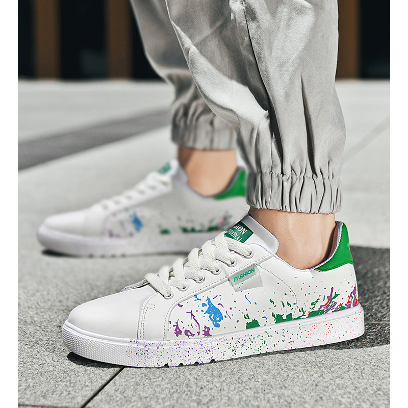 Unisex Freizeit-Sneaker mit Farbspritz-Design und gepolstertem Komfortfußbett – Norré