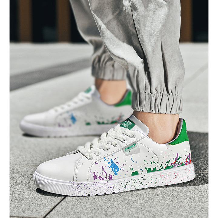 Unisex Freizeit-Sneaker mit Farbspritz-Design und gepolstertem Komfortfußbett – Norré