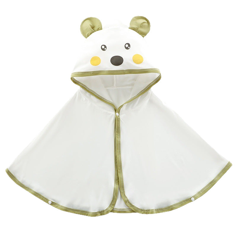 Unisex nan weiches Kapuzenponcho für Babys mit Bärenohren und drapiertem Badeponcho aus Mikrofaser Echo Archiv