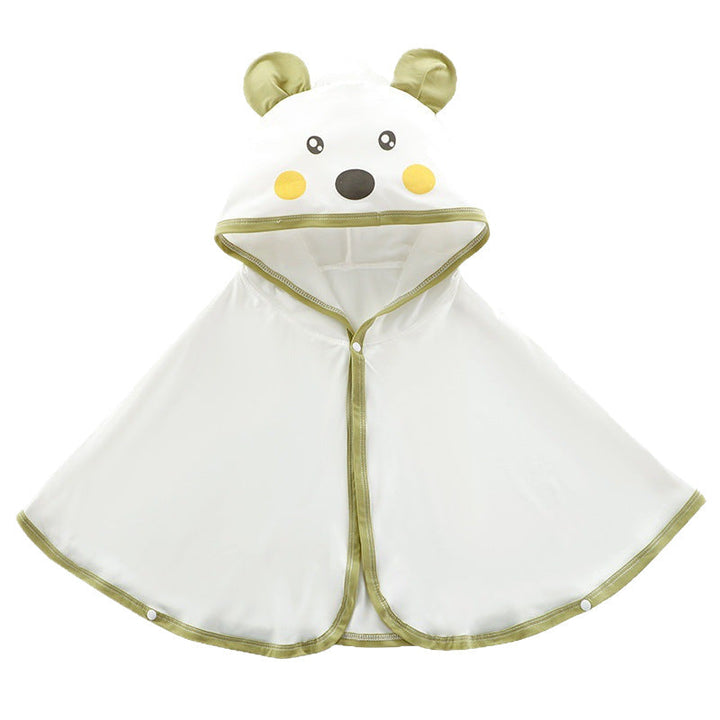 Unisex nan weiches Kapuzenponcho für Babys mit Bärenohren und drapiertem Badeponcho aus Mikrofaser Echo Archiv