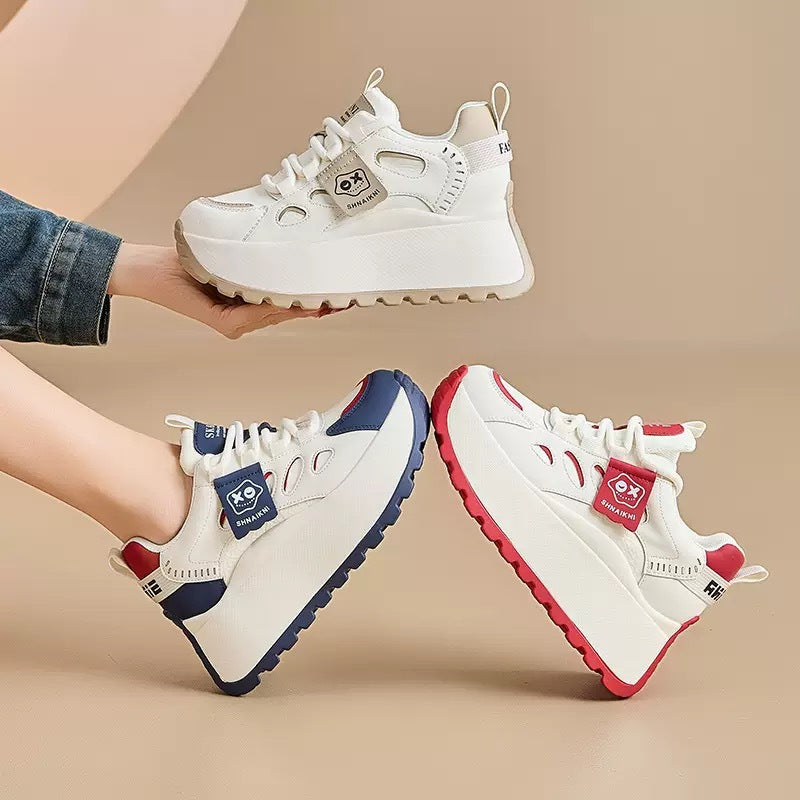 Damen Sportliche Plateausneakers mit modernem Design und flexibler Sohle Echo Archiv