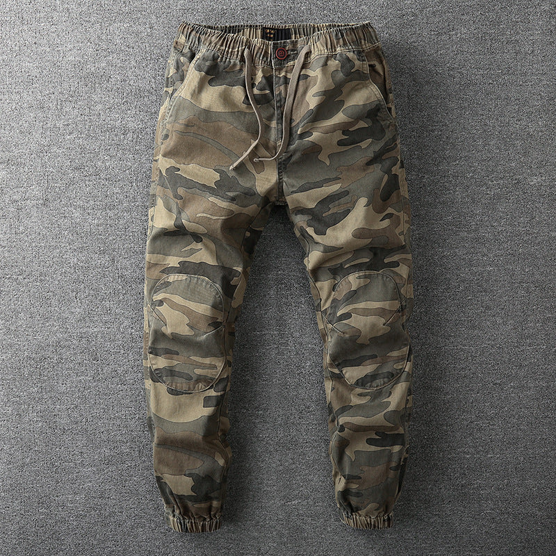 Herren Cargohose im Jogger‑Stil mit elastischem Bund und Knieverstärkung Echoarchiv
