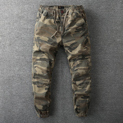 Herren Cargohose im Jogger‑Stil mit elastischem Bund und Knieverstärkung Echoarchiv
