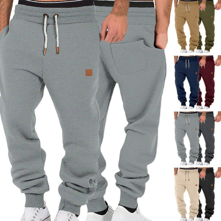 Herren Relax-Fit Fleece-Jogginghose mit Bündchen und Kordelzug Echoarchiv