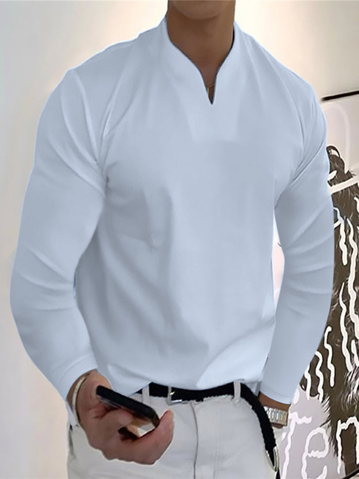 Herren Lässiges Langarmshirt Echo Archiv