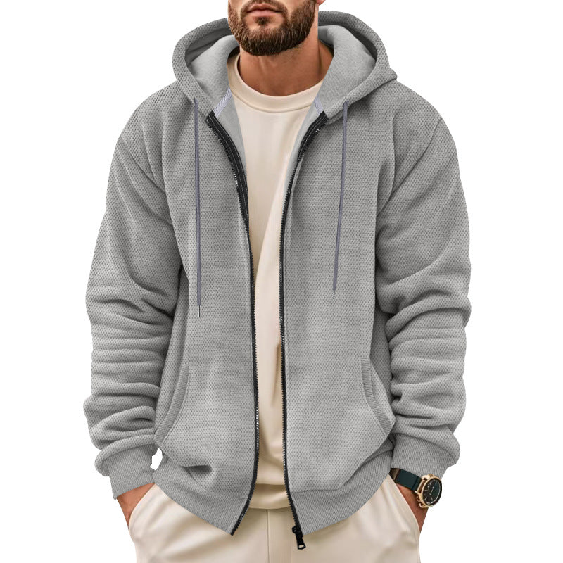 Herren Sportliche Kapuzenjacke mit innovativer Struktur Echoarchiv