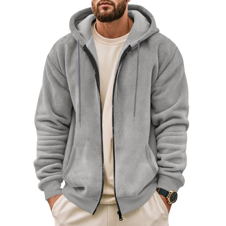 Herren Sportliche Kapuzenjacke mit innovativer Struktur Echoarchiv