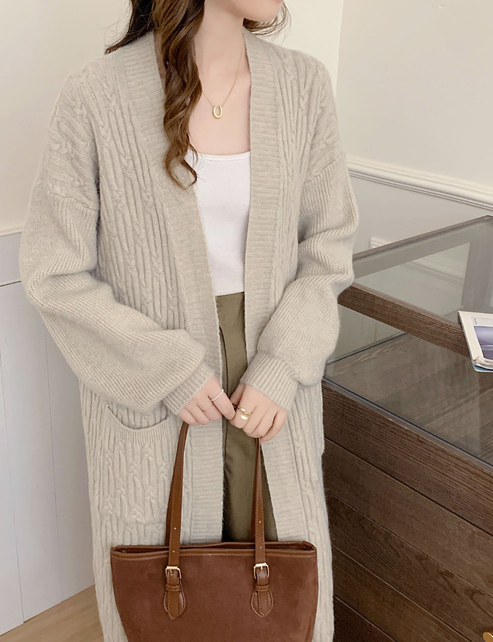 Damen Oversized Strickjacke Echo Archiv