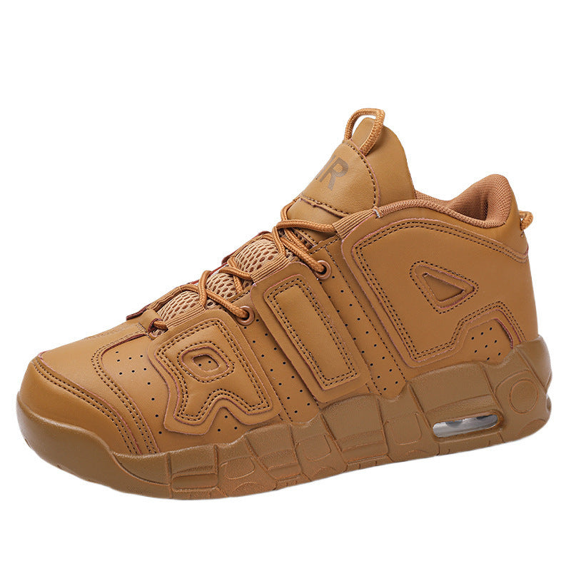 Unisex hochwertige Streetball-Sneaker mit perforiertem Obermaterial, verstärkten Overlays und gedämpfter Wellen-Zwischensohle – Norré