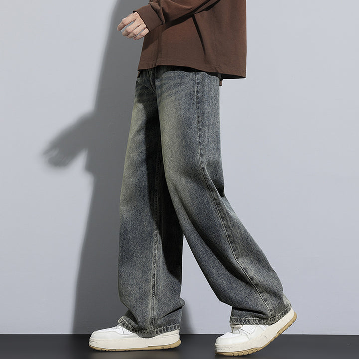 Unisex Weit geschnittene Denim-Jeans Echoarchiv