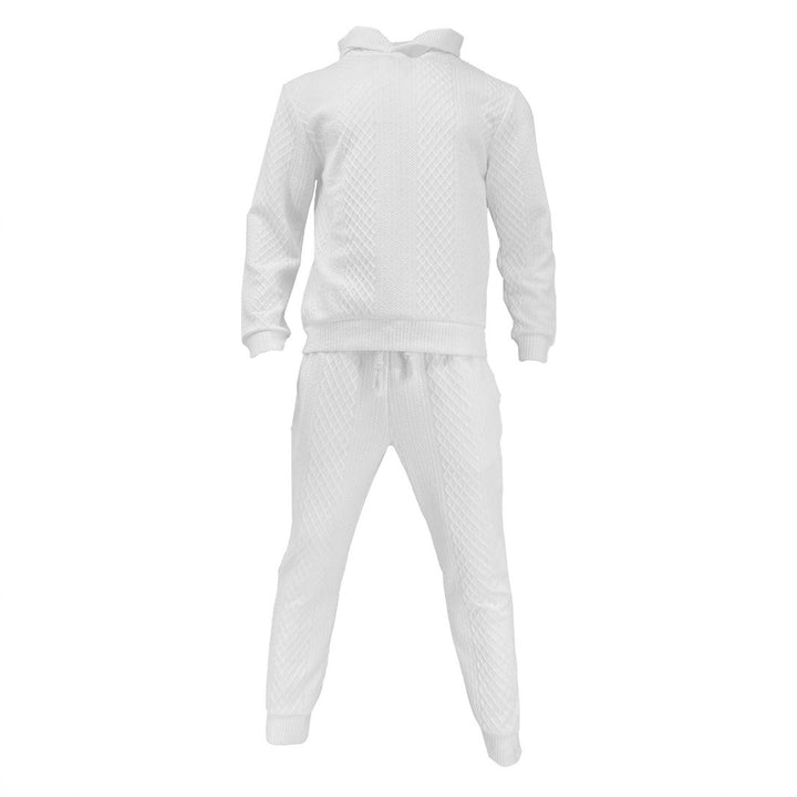 Herren sportliches Hoodie und Jogginghose Set mit strukturiertem Design Echoarchiv