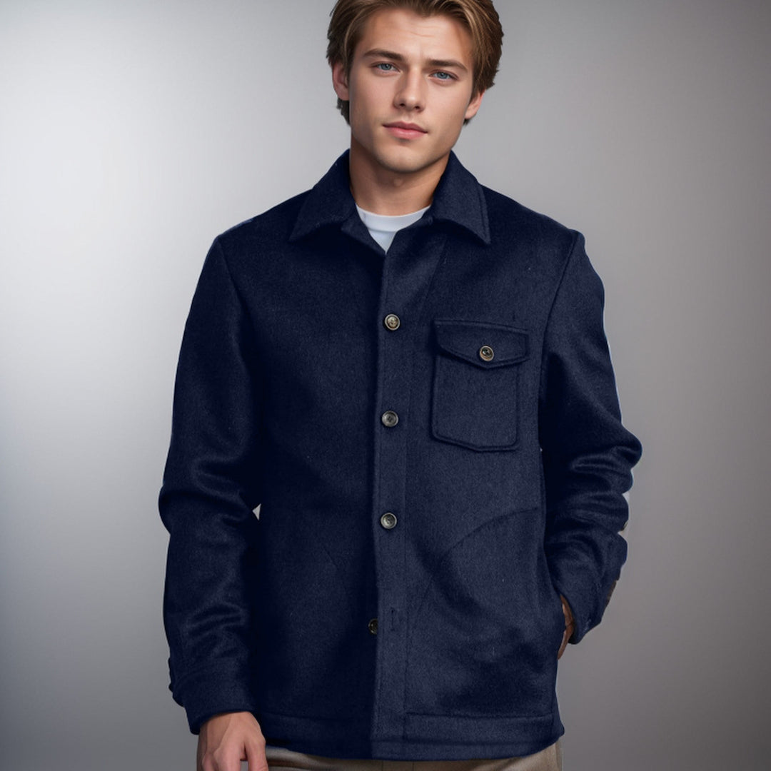 Herren elegante Wolljacke mit praktischen Taschen Echoarchiv