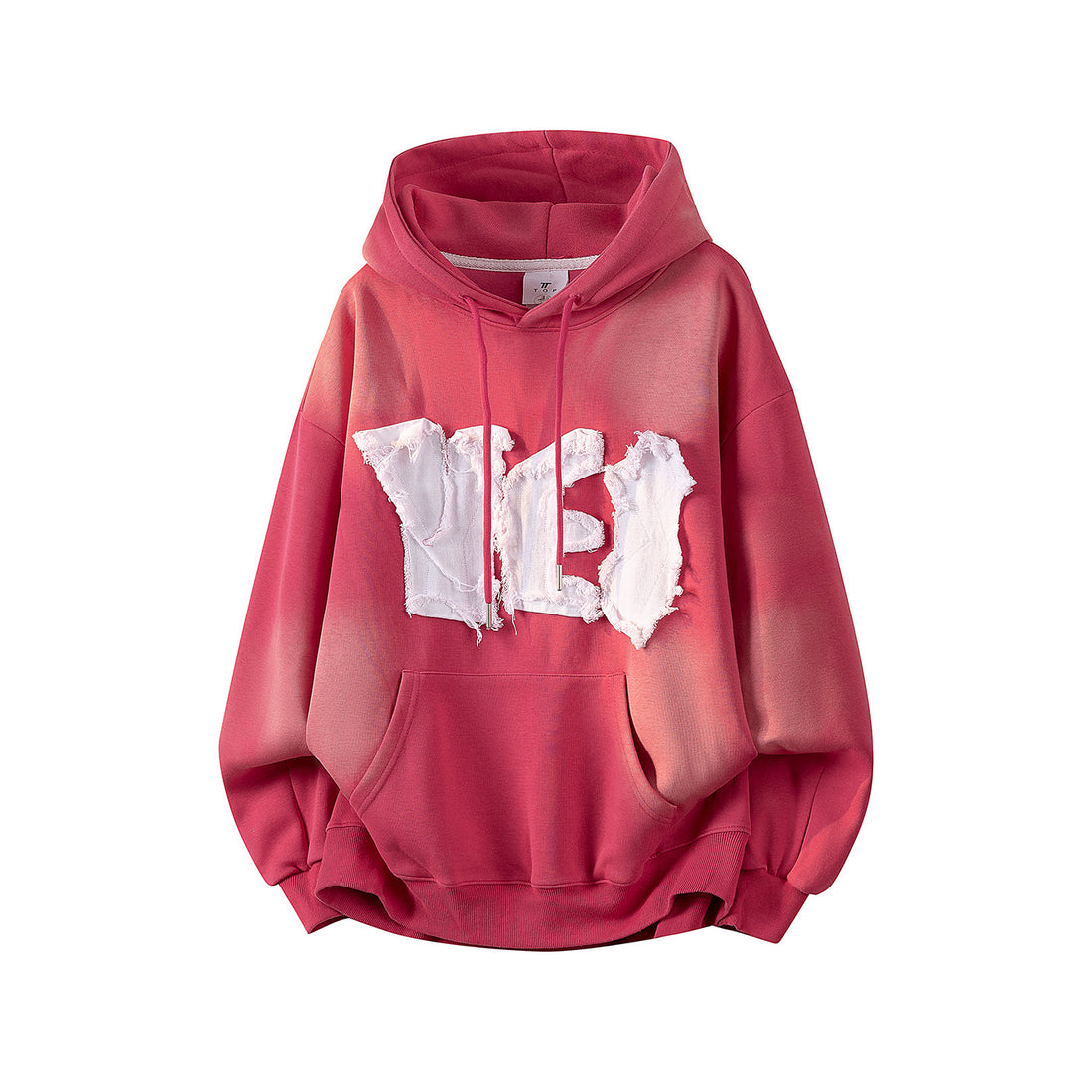 Unisex Oversize Kapuzenpullover mit handschriftlichem Grafik-Print, Kängurutasche & geripptem Saum Echoarchiv