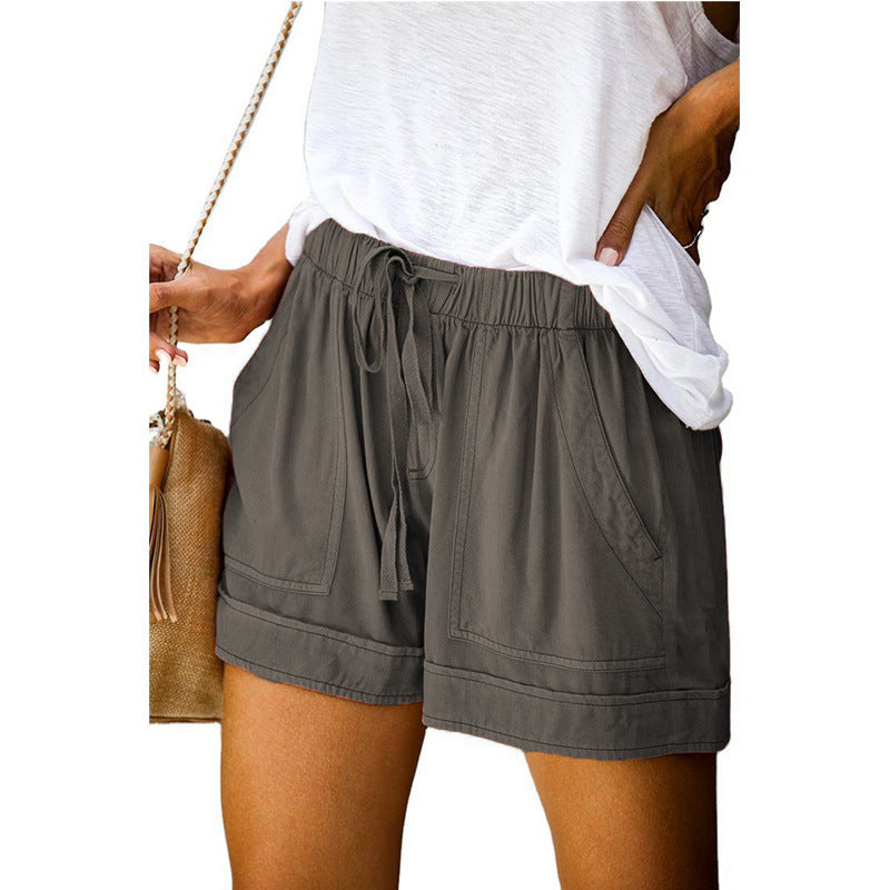 Damen Bequeme Sommer-Shorts mit elastischem Bund und praktischen Taschen Echo Archiv