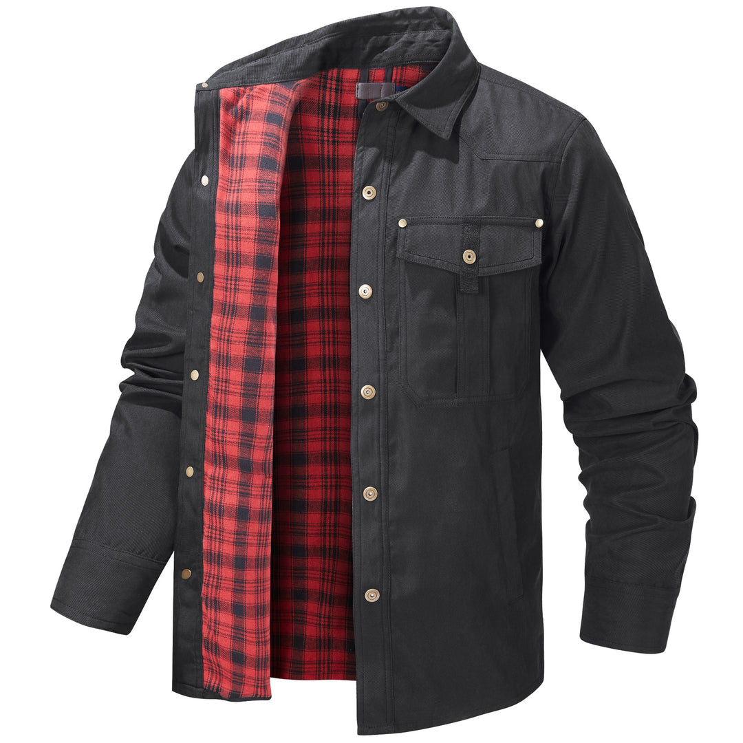 Herren Flanell gefütterte Arbeitsjacke Echoarchiv