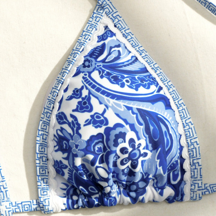Damen Triangel-Bikini mit floralem Design Echo Archiv