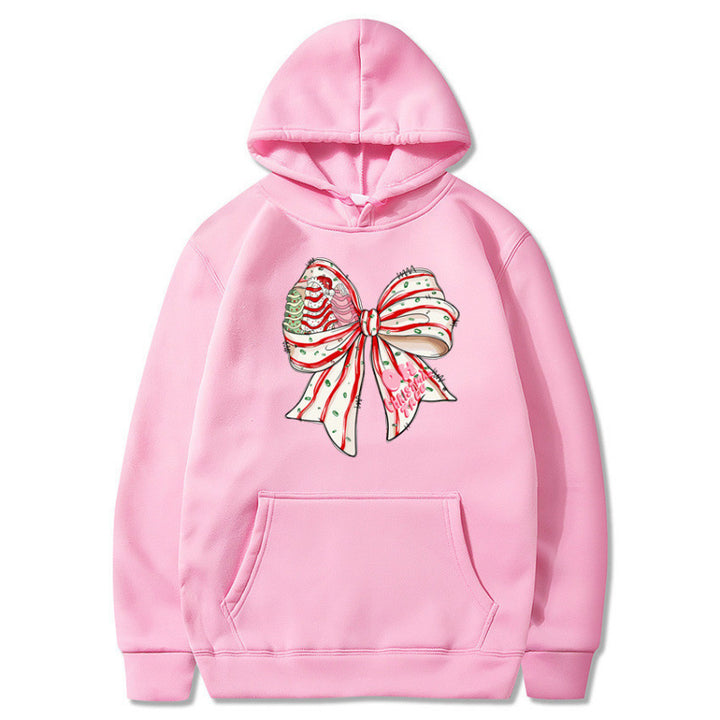 Damen Kapuzenpullover mit festlichem Schleifenmotiv Echoarchiv