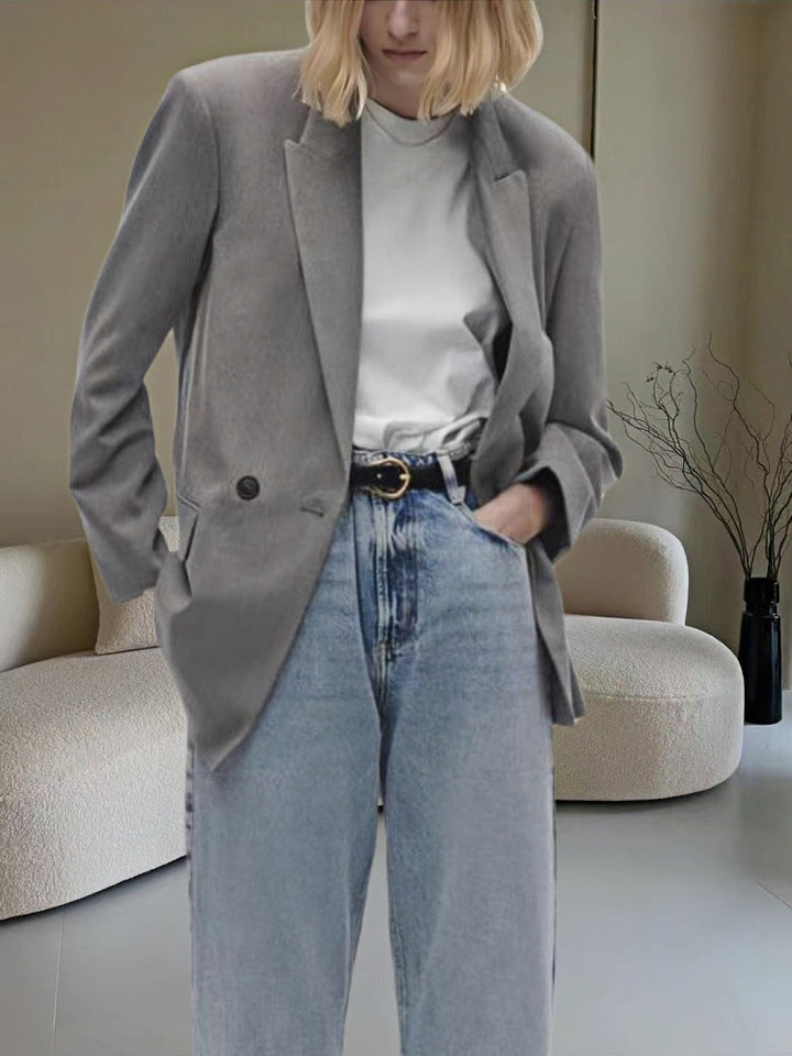 Damen Modischer und eleganter Oversized Blazer Echoarchiv